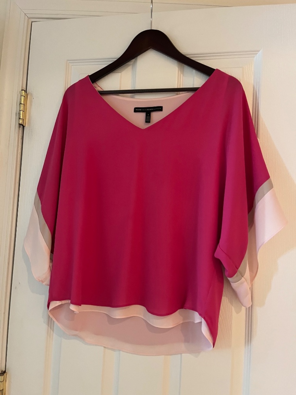 White House Black Market Pink, Blush, & Champagne Top — US Small